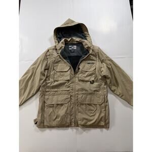 Mens Vintage Beige Size XS EX OFFICIO Travel Wear Zip Up Jacket / Optional Vest